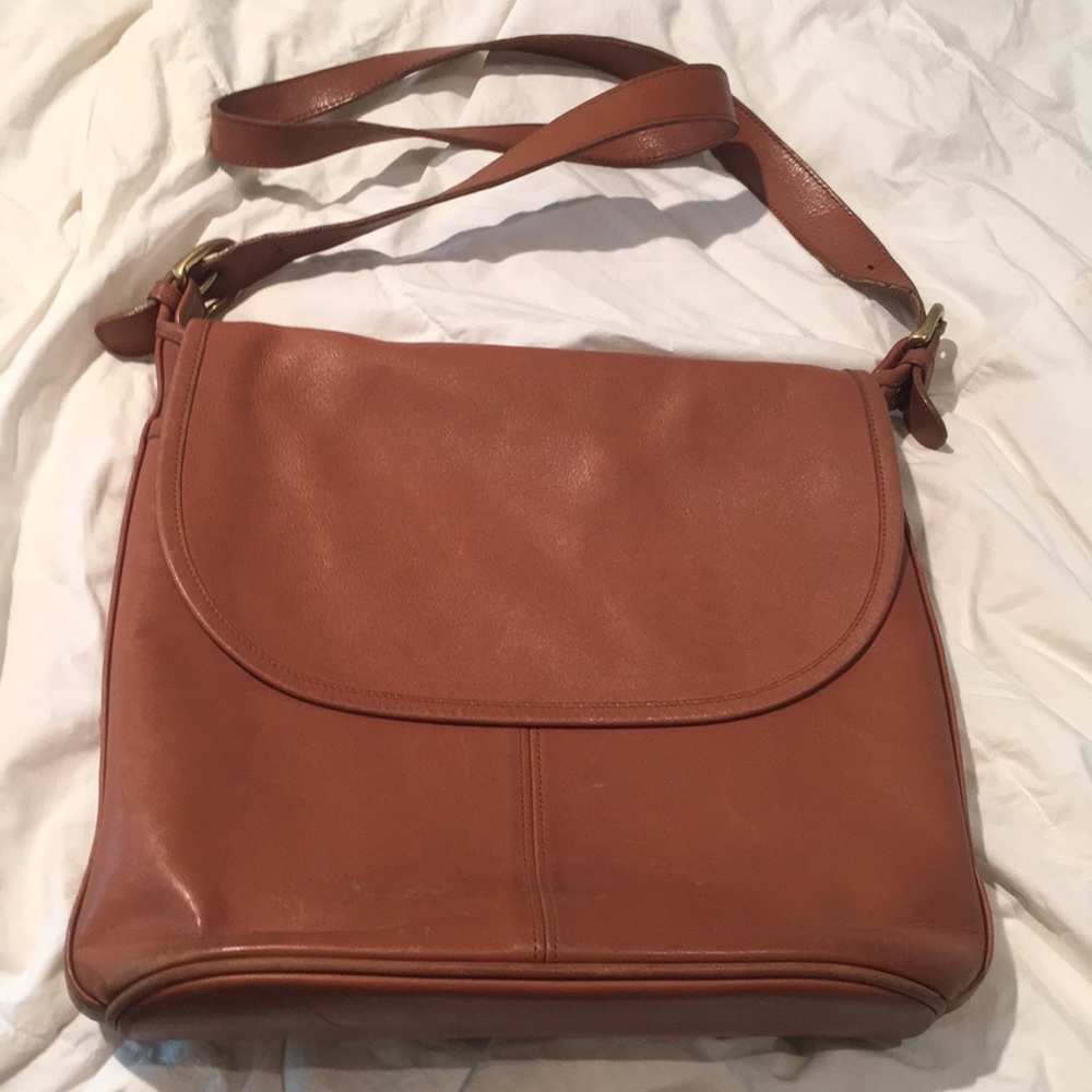 Coach vintage leather brown messenger bag
